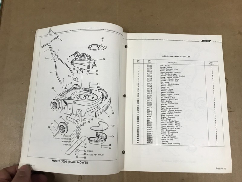 Vintage Lawn Boy Illustrated Parts List - Mowers & Engines - 1957 gallery