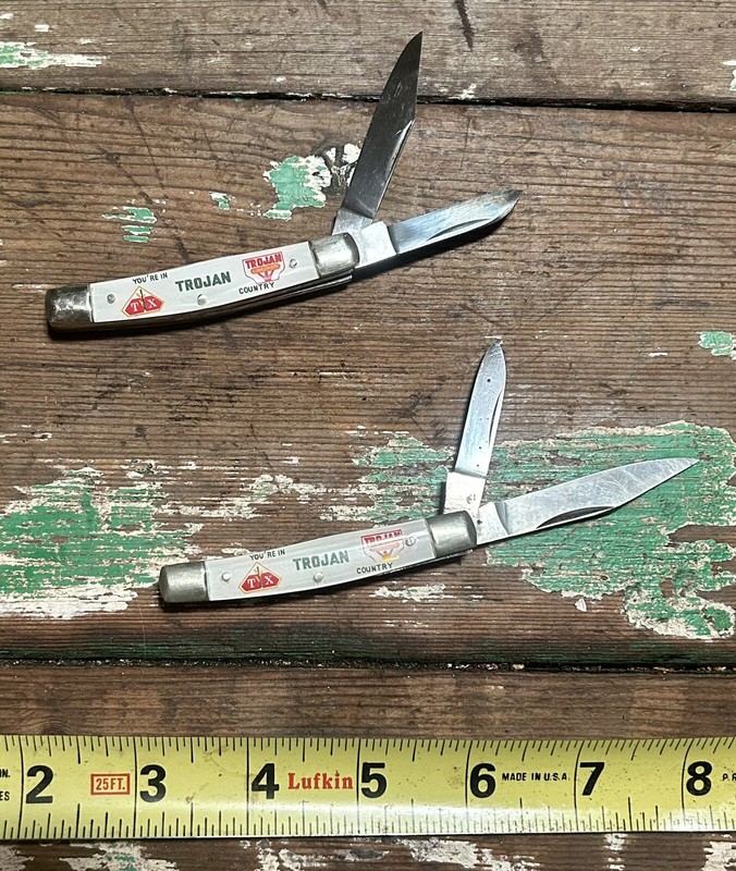 Vintage Trojan Corn Seed 2 Blade Pocket Knife Japan (Price Per 1)