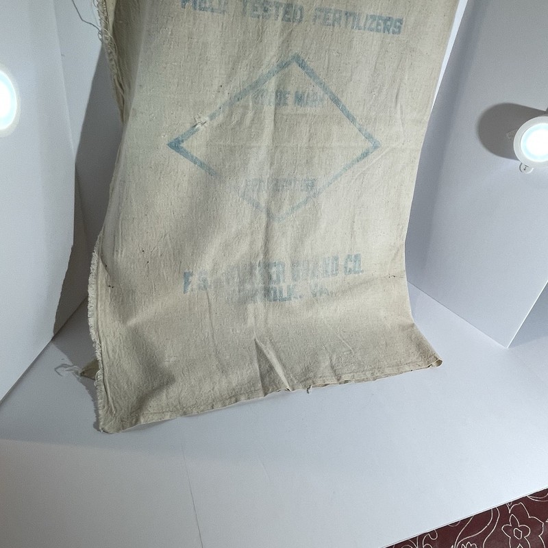 Vtg Cloth Royster Fertilizer Fabric Printed Norfolk VA 200 Pounds gallery