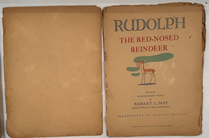1939 Rudolph The Red Nosed Reindeer Montgomery Ward Promo Book May Rare gallery
