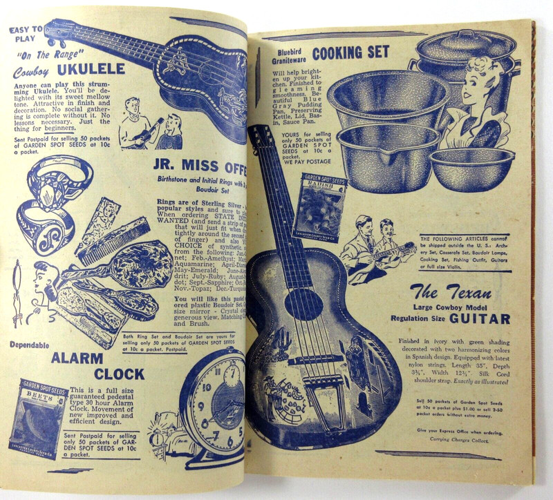 Vintage Garden Spot Seed Catalog Sales Prizes Toys Garden Almanac Lancaster 1955 gallery