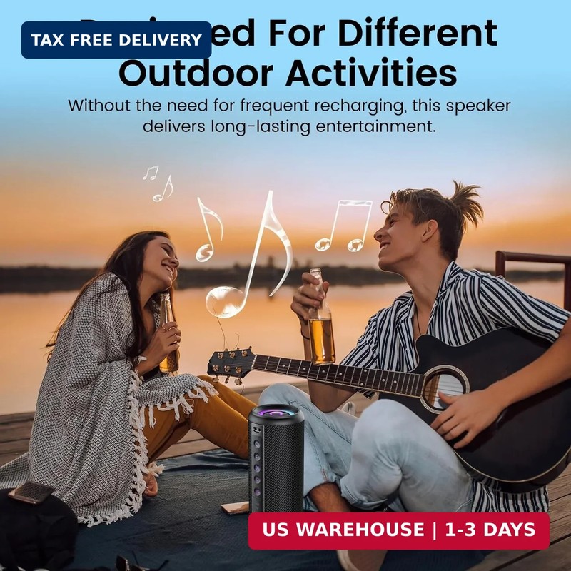 Portable Bluetooth Speaker, 2026 Bluetooth 5.4 Wireless Speaker with 20W HD Loud gallery