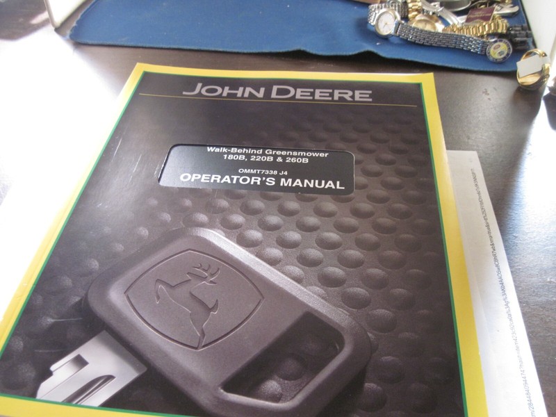 John Deere Walk Behind Greensmower Operators Manual mint OMMT7338 J4