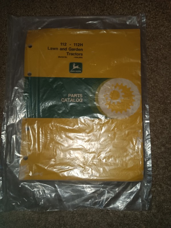 JOHN DEERE- PARTS CATALOG- 1966-67-LAWN AND GARDEN TRACTORS- 112- 112H