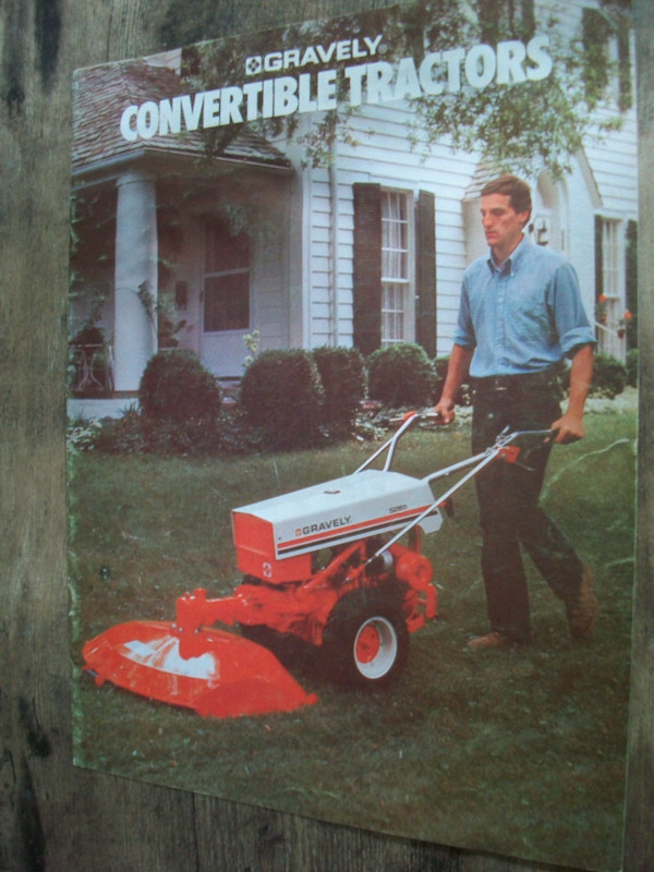 1978 Gravely Convertible tractors brochure- Central Gravely Springfield IL