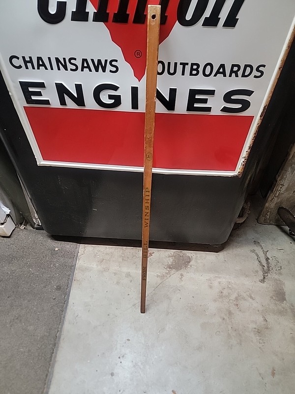 Vintage JOHN DEERE 4Legged Deer Logo Square Yardstick / From: BILL WINSHIP /1224