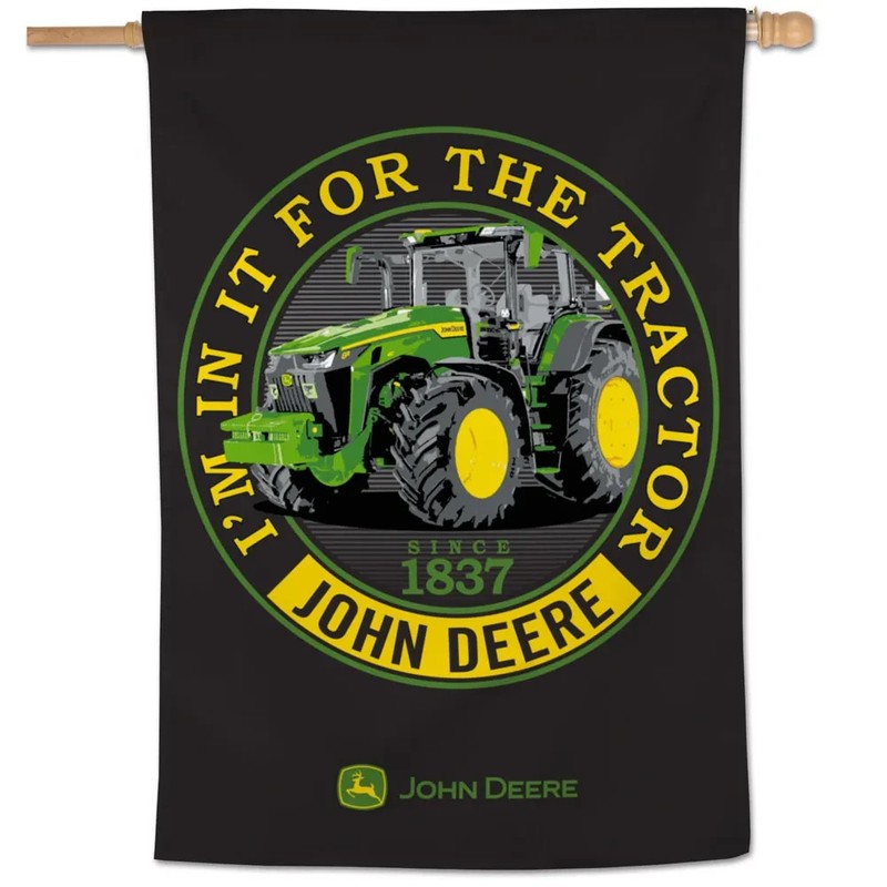 JOHN DEERE SINCE 1837 28″X40″ SINGLE-SIDED VERTICAL BANNER FLAG NEW WINCRAFT 🚜