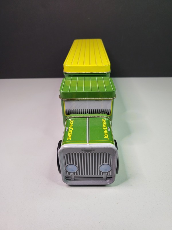 John Deere Truck Tractor 3 Compartment Tin Container The Tin Box Company gallery