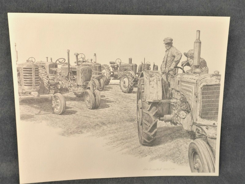 DON GREYTAK GRAPHITE PENCIL LTD ED PRINT – OLD IRON CONVENTION – SIGNED/NUMBERED