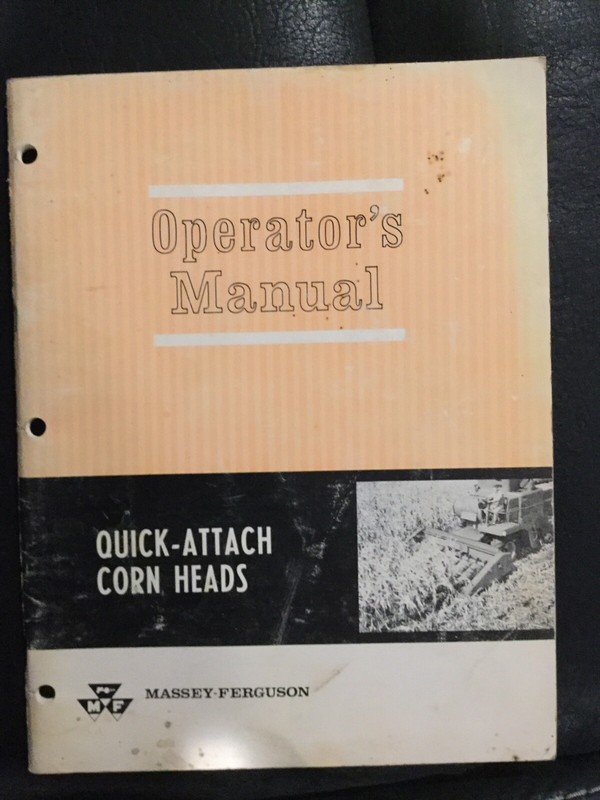 Massey Ferguson Quick-attach Corn Heads Operators Manual