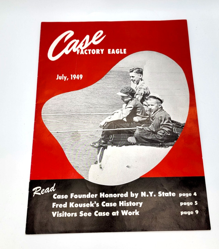 1949 Case Factory Eagle Farm Tractor Employee Magazine History Baseball Team 15p