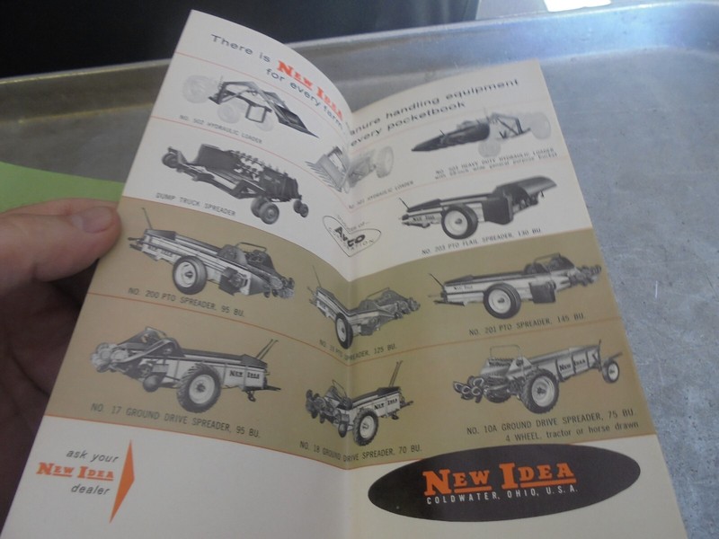 Vintage 1961 New Idea No. 201 PTO Manure Spreader Brochure gallery
