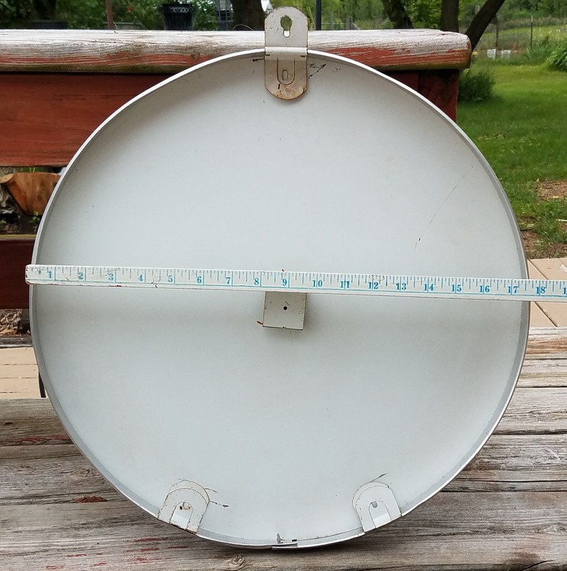 Vtg Swine Aid Triple F Feeds Jumbo Dial 18" Thermometer Farm Ag Advertising Sign gallery