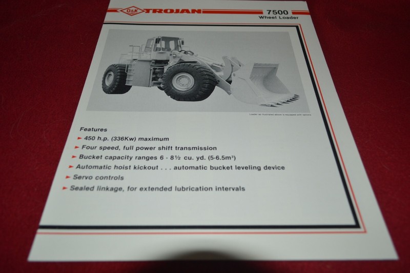 Trojan 7500 Wheel Loader Dealers Brochure AMIL15