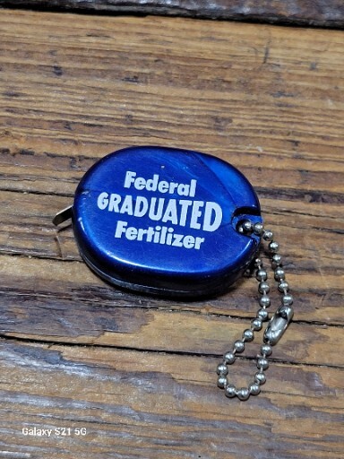 Vintage Federal Graduated Fertilizer Advertising Tape Measure Farm Ag Feed Seed