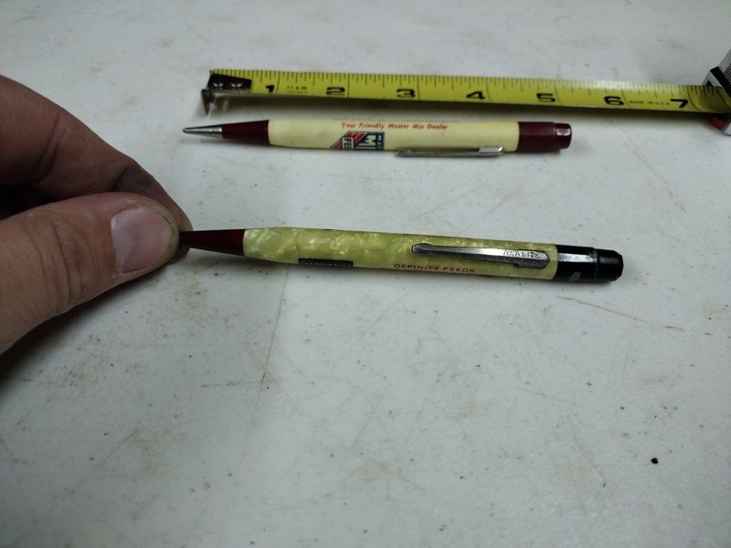 Vintage 2 Master Mix Feeds Advertising Mechanical Pencil Fort Wayne Low Point IL gallery