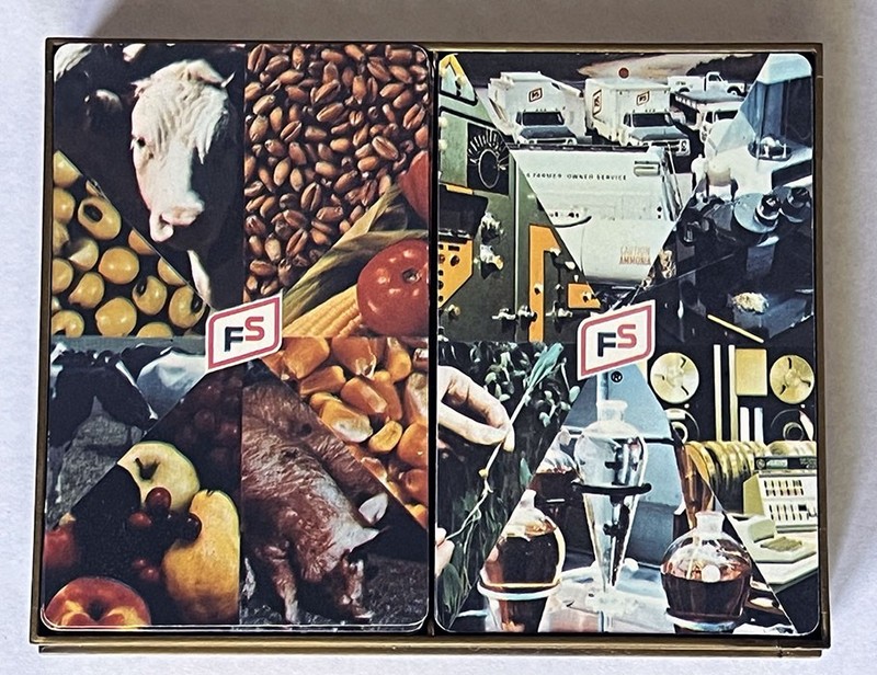 Vintage New Century FS Farm Service Seed Agricultural Advertising Playing Cards gallery