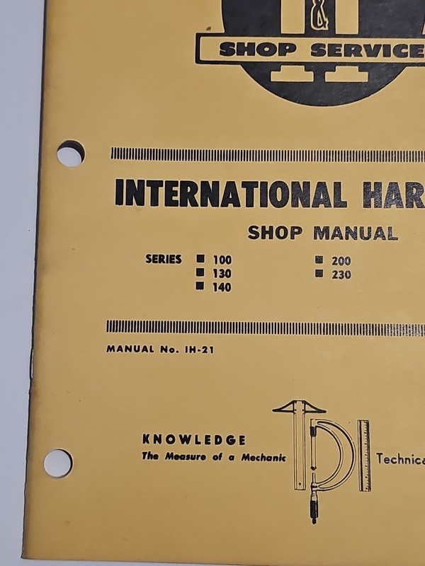Vintage I & T Shop Service International-Harvester Flat Rate Manual IH-21 gallery