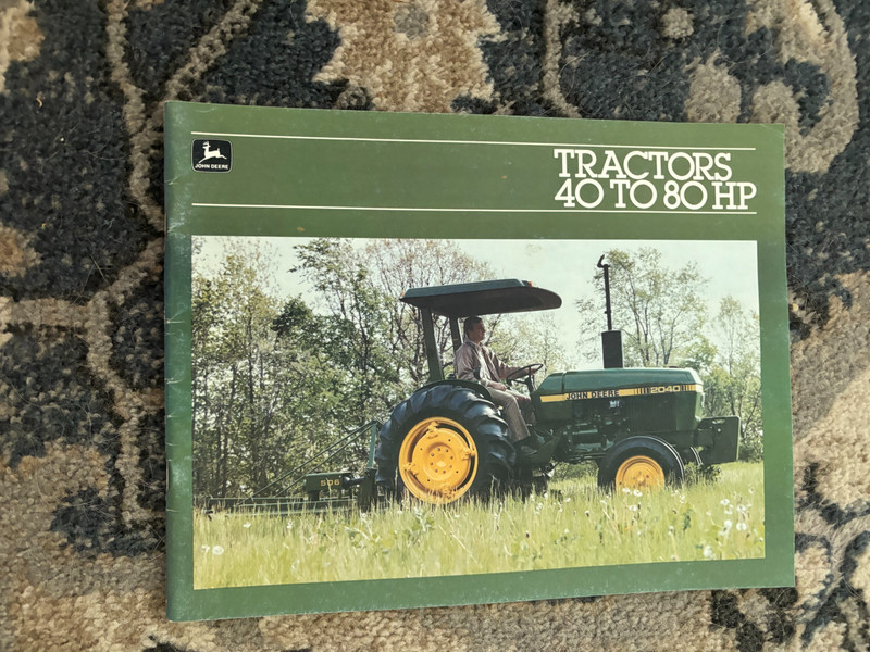 John Deere 2040 2240 2440 2640 2940 Tractor For 1981 Brochure DCPA26