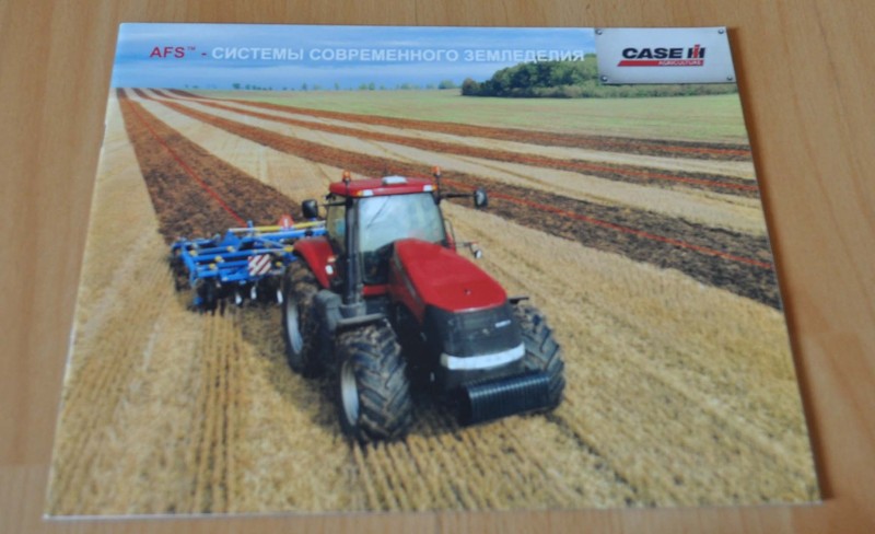 Case AFS System Tractor Agricultural Machinery Brochure Prospekt