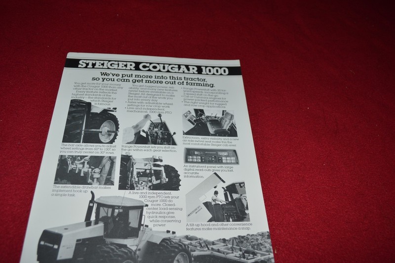 Steiger Cougar 1000 Tractor Dealer’s Brochure AMIL