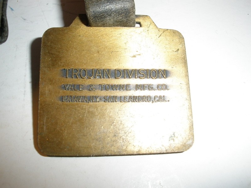 Vintage Lot of 9 Tractor Key Fob Luggage Tag Metal Medal gallery