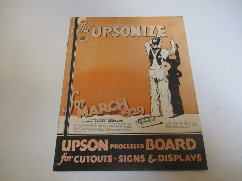 Vintage The Upsonize Board & Tile Advertising Booklet March 1929 - 8 Pages gallery
