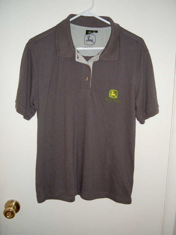 John Deere Tractor Logo Ladies Large Polo Shirt