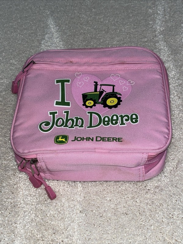 John Deere Tractor Girls Pink Lunchbox