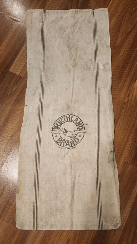 3 Vtg Seed Grain Feed Coin Sacks Northland Brand Stark Mills Seamless Canvas gallery