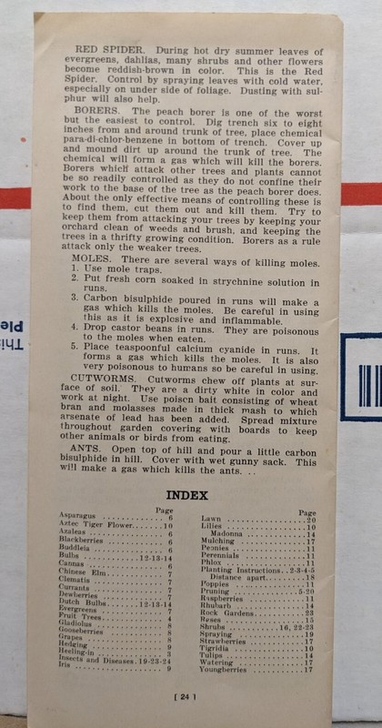 1930's Inter-State Nurseries Hamburg Iowa IA Planting Handbook And Order Form gallery