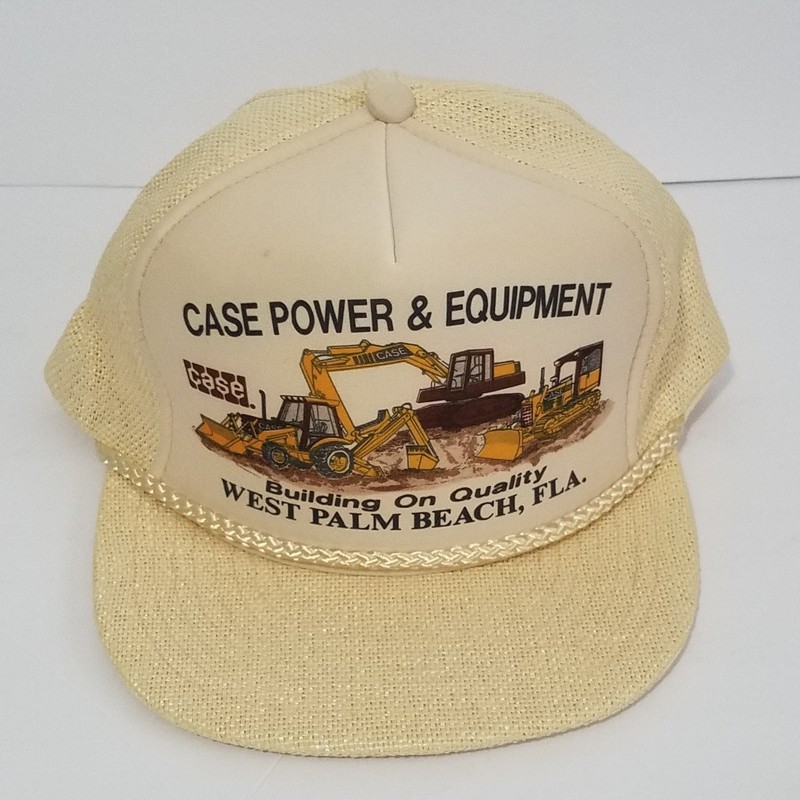 Vintage Case Power Equipment. Building Our Quality West Palm Beach Florida, Hat
