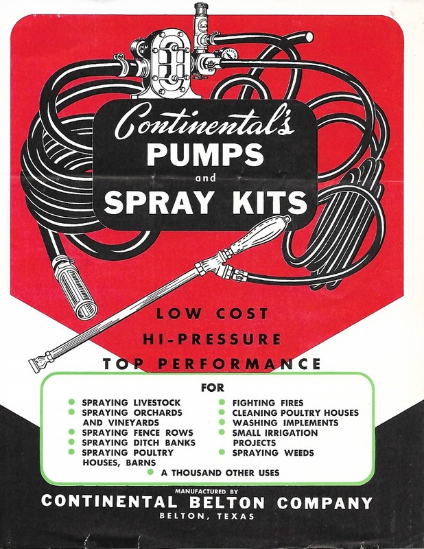 Farm Equipment Brochure – Continental Belton – Pumps Spray Kits (F8537)