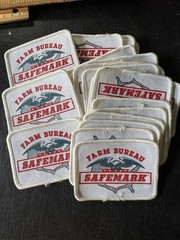 Vintage Lot Of 25 Farm Bureau Safemark Insurance Company Logo Patch Business