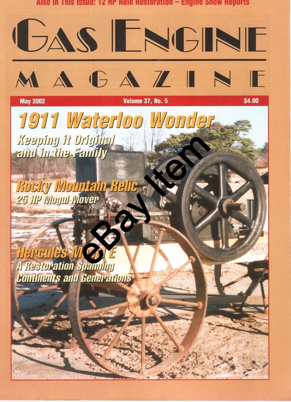 Stationary engine governing speed, Reid oil field engine, oil derricks & engines