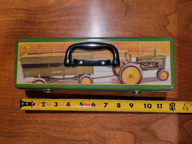 John Deere Official Licensed Tin Tool Box With Handle Agricultural Farming Merch