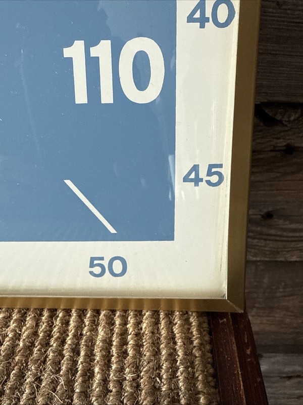 Vintage Feed -Rite Thermometer 12” Pam Clock Co. gallery
