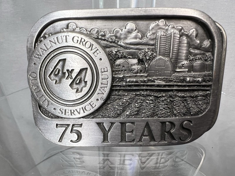 Walnut Grove 75th Anniversary Ltd. Edition Belt Buckle 2717 of 5000, Dated 1993