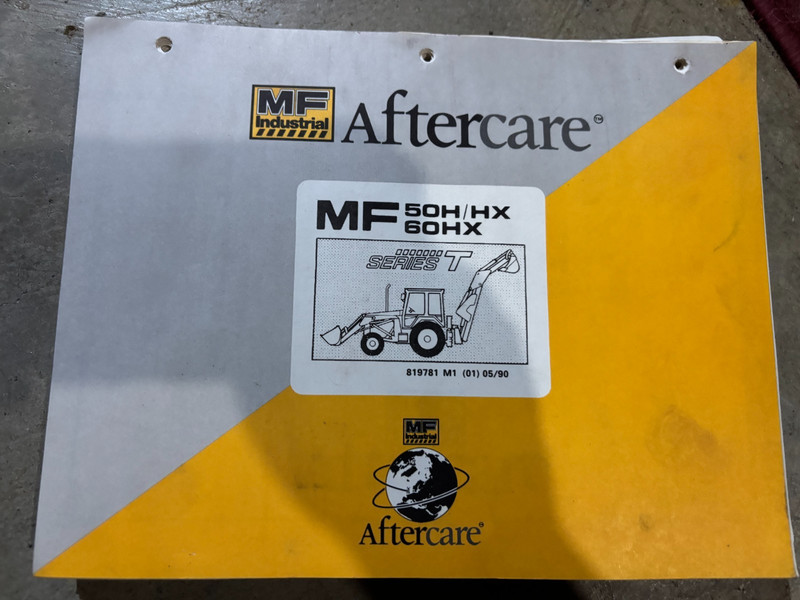 Massey Ferguson 50H 50HX 60HX Backhoe Loader Parts Book Manual MWPA26