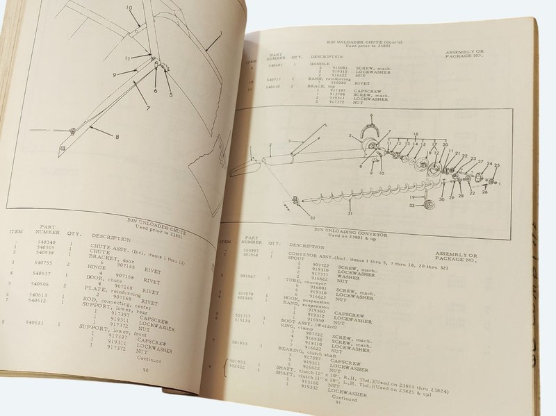 Allis-Chalmers Dealers Parts Catalog "60" All Crop Harvester Combine July 1965 gallery