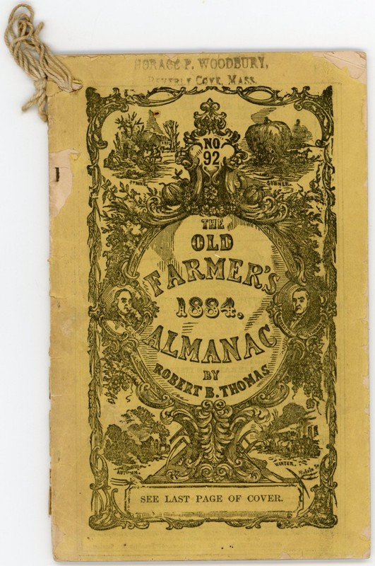 1884 Robert Thomas Farmer’s Almanack William Ware 4