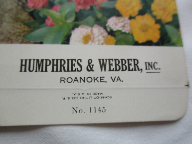 Lot of 7 Antique HUMPHRIES & WEBBER Flower Seed Packet Envelopes New Old Stock gallery