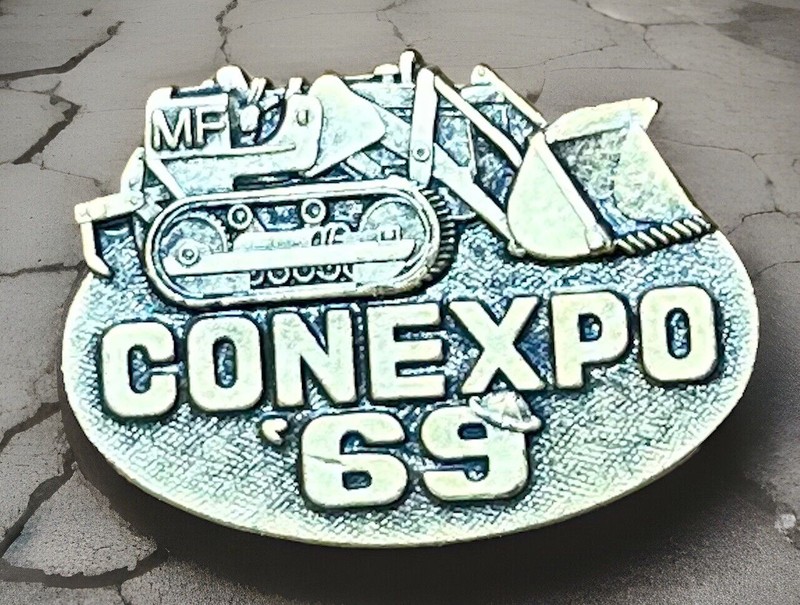 Vintage Massey Ferguson (MF) Front End Loader Conexpo ‘69 Tie Tack Lapel Pin