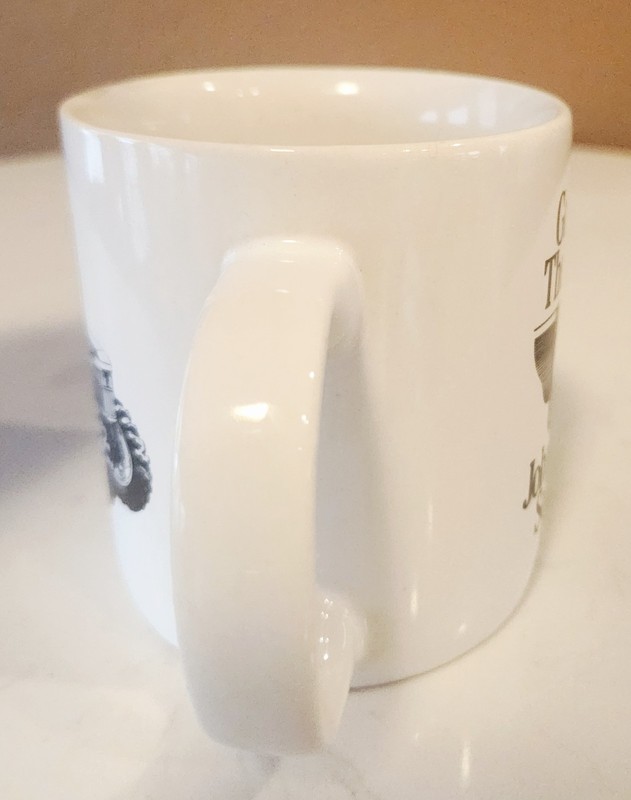 John Deere Service Coffee Mug "Go w/ the Green" 60 hp 5400 Spirit tractor 1992 gallery