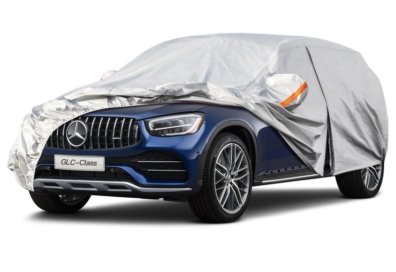Kayme 6 Layers SUV Car Cover 66. Custom Fit Mercedes-Benz GLC, LM-Silver