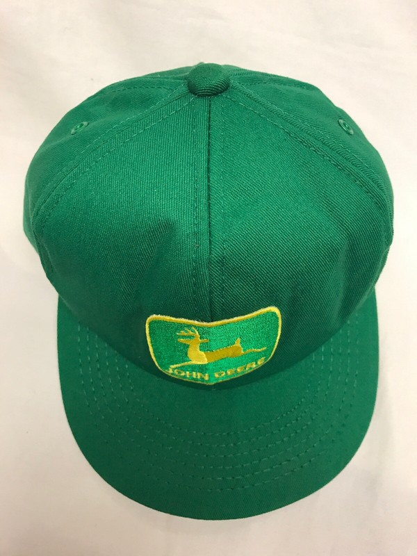 Vintage Toddler Baby John Deere Hat Farmer SnapBack 100% Cotton Green K-Products gallery