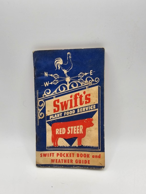 1954 Swift Red Steer Notebook Weather Guide Vintage Farm Booklet