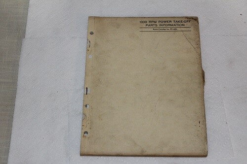 Original John Deere Parts Catalog Manual 1000 RPM Power Take-Off PC-629