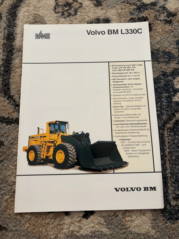 Volvo BM L330C Wheel Loader Brochure FCCA25