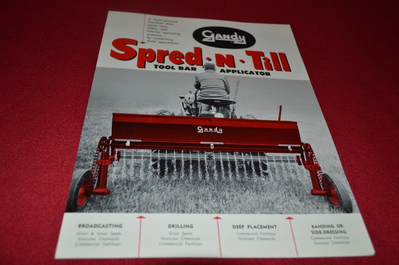 Gandy Spread N Till Tool Bar Applicator Dealers Brochure YABE12